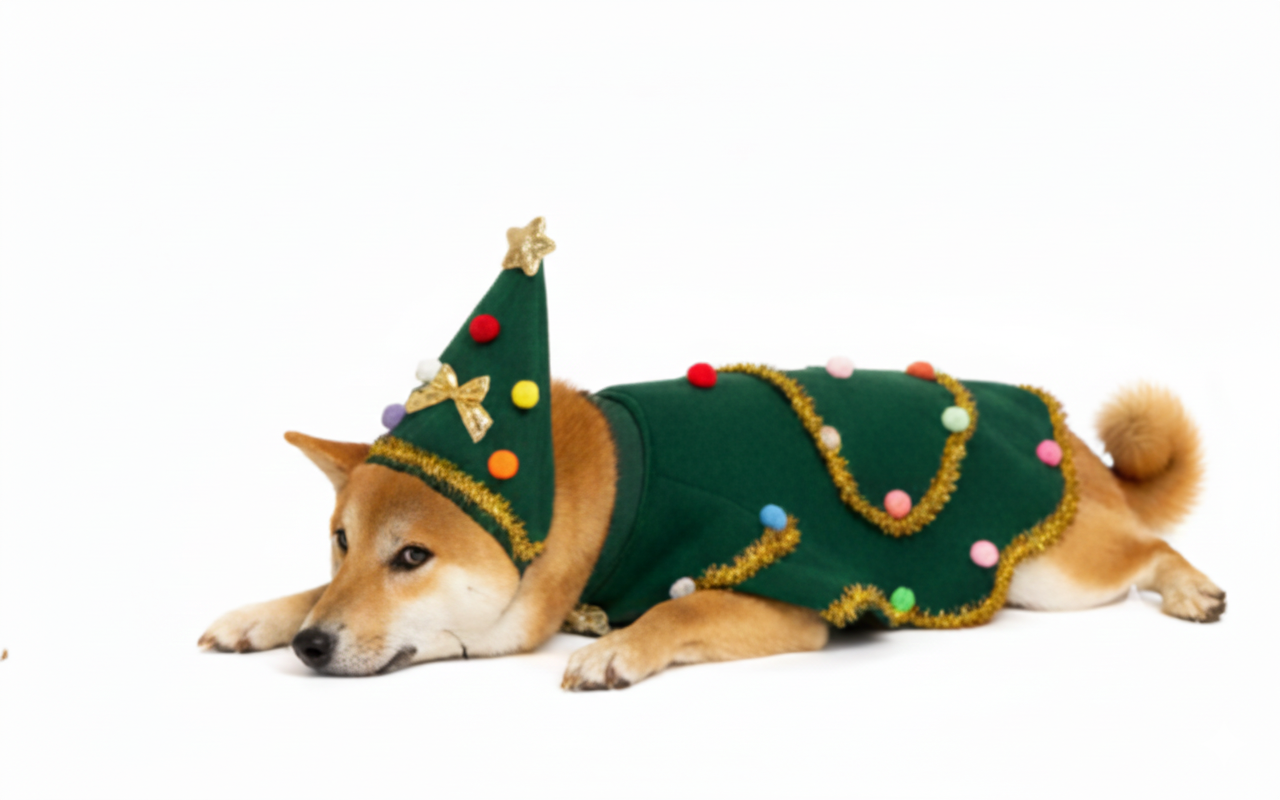 Christmas Tree Dog Costume Outfit