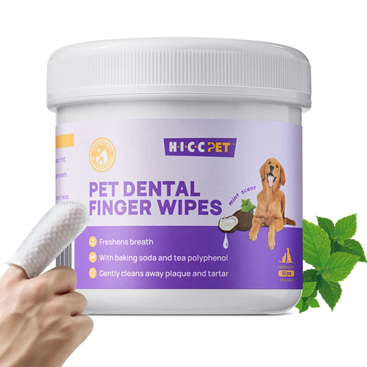HICC Pet Dental Wipes – Mint Scent, 50pcs