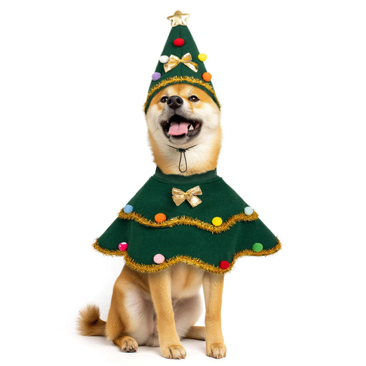 Christmas Tree  Dog Costume Outfit