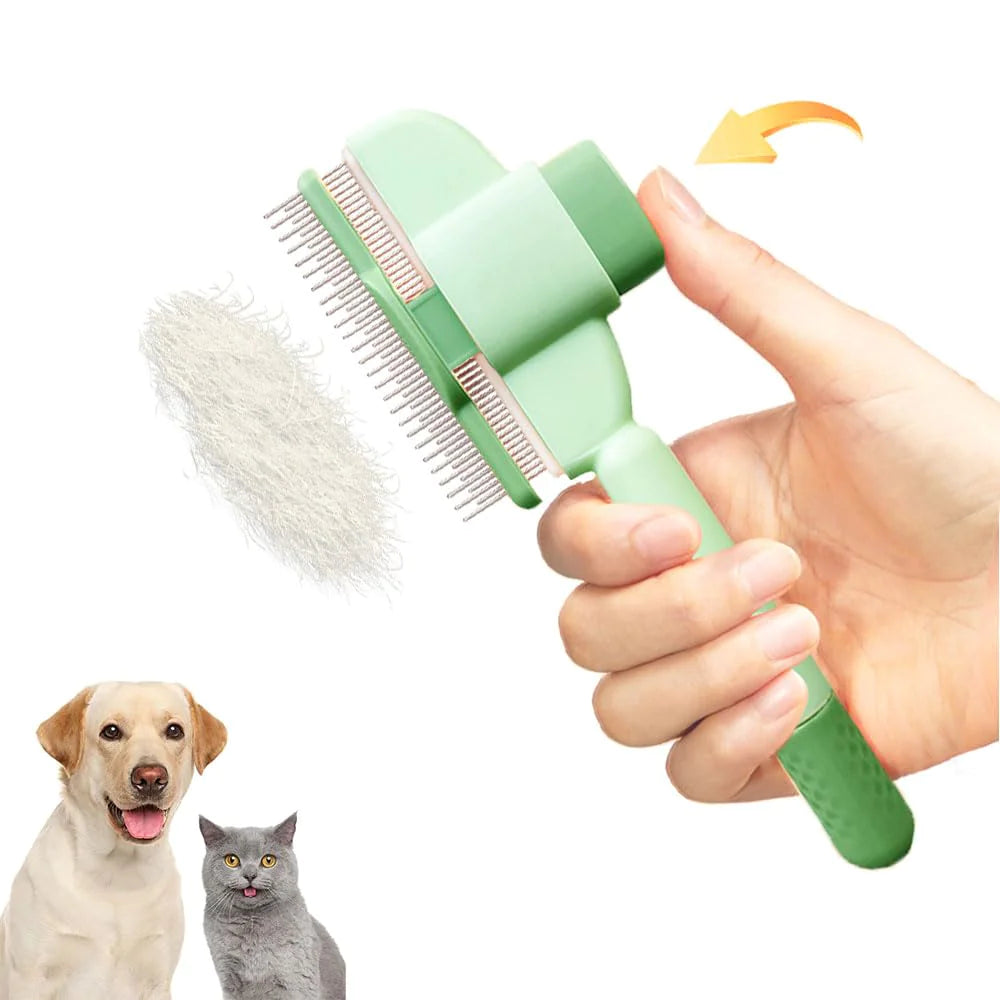 Self-Cleaning Pet Hair Comb – Dogs & Cats