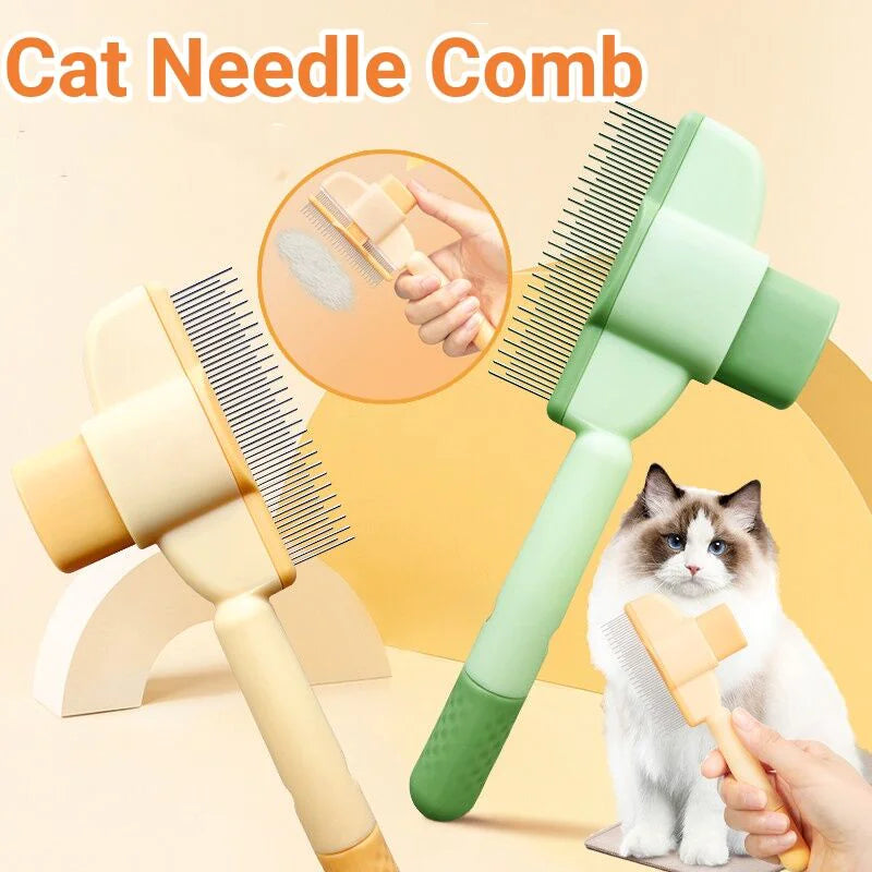 Self-Cleaning Pet Hair Comb – Dogs & Cats