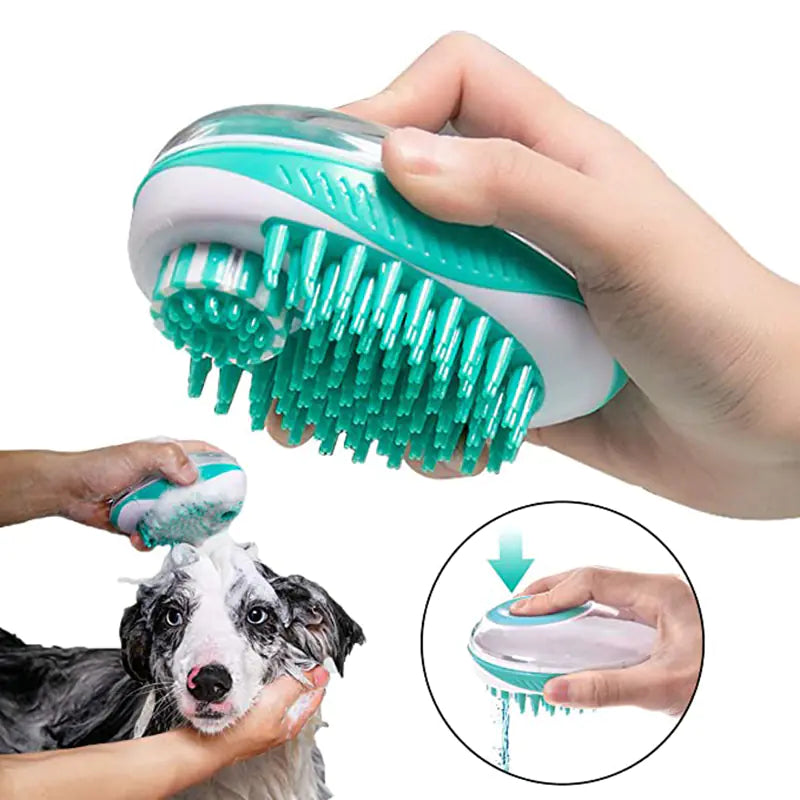 2-in-1 Pet Bath Brush & Grooming Comb – Dogs & Cats