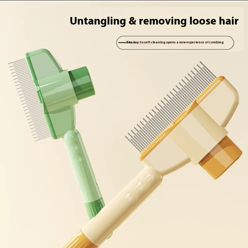Self-Cleaning Pet Hair Comb – Dogs & Cats